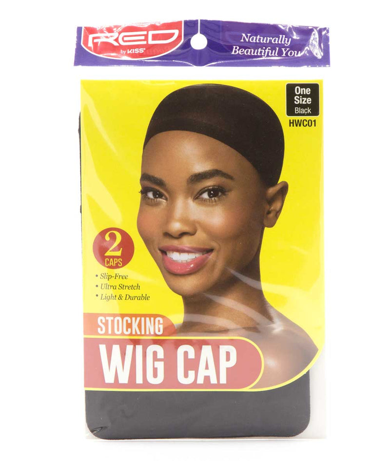 Red By Kiss Stocking Wig Cap [One Size] [2 Caps] 