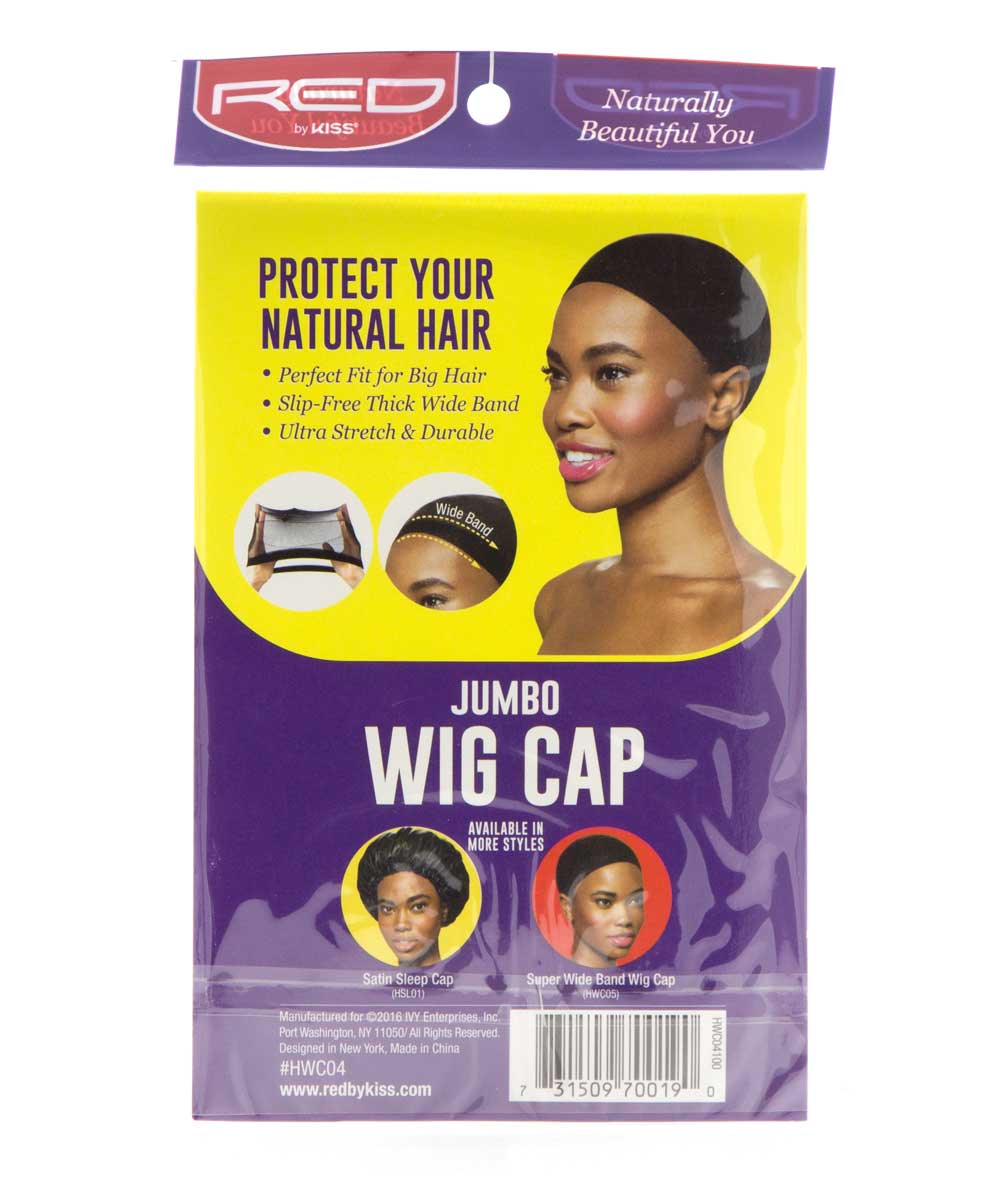 Red By Kiss Jumbo Wig Cap 2 Caps #Hwc04 [Black], ACCESSORIES JEWELRY FASHION - Cloré Beauty