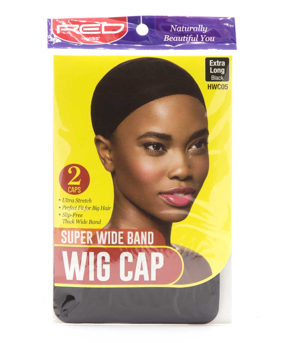 Red By Kiss Extra Long Super Wide Band Wig Cap 2 Caps #Hwc05 [Black]