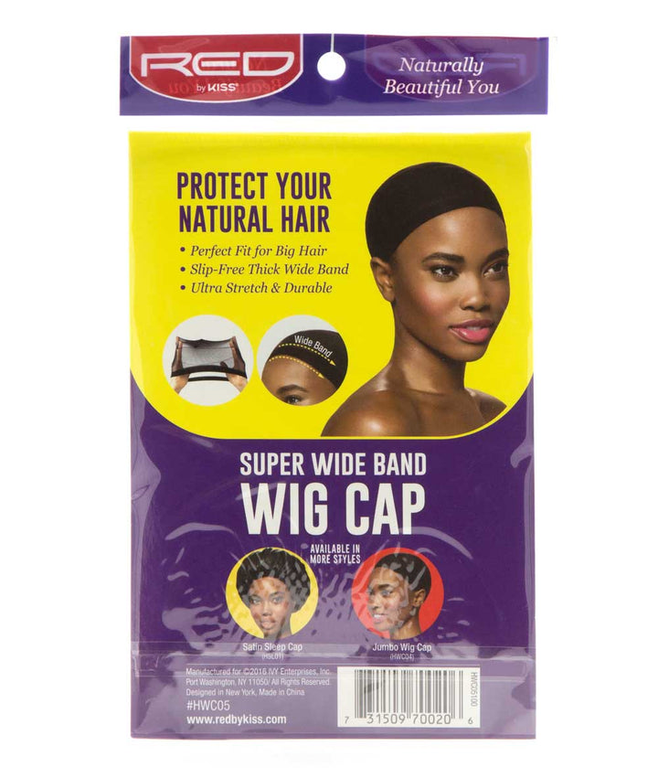 Red By Kiss Extra Long Super Wide Band Wig Cap 2 Caps #Hwc05 [Black]