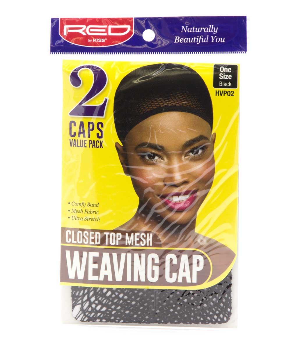 Red By Kiss Closed Top Mesh Weaving Cap 2 Caps #Hvp02 [Black], Accessory - Cloré Beauty