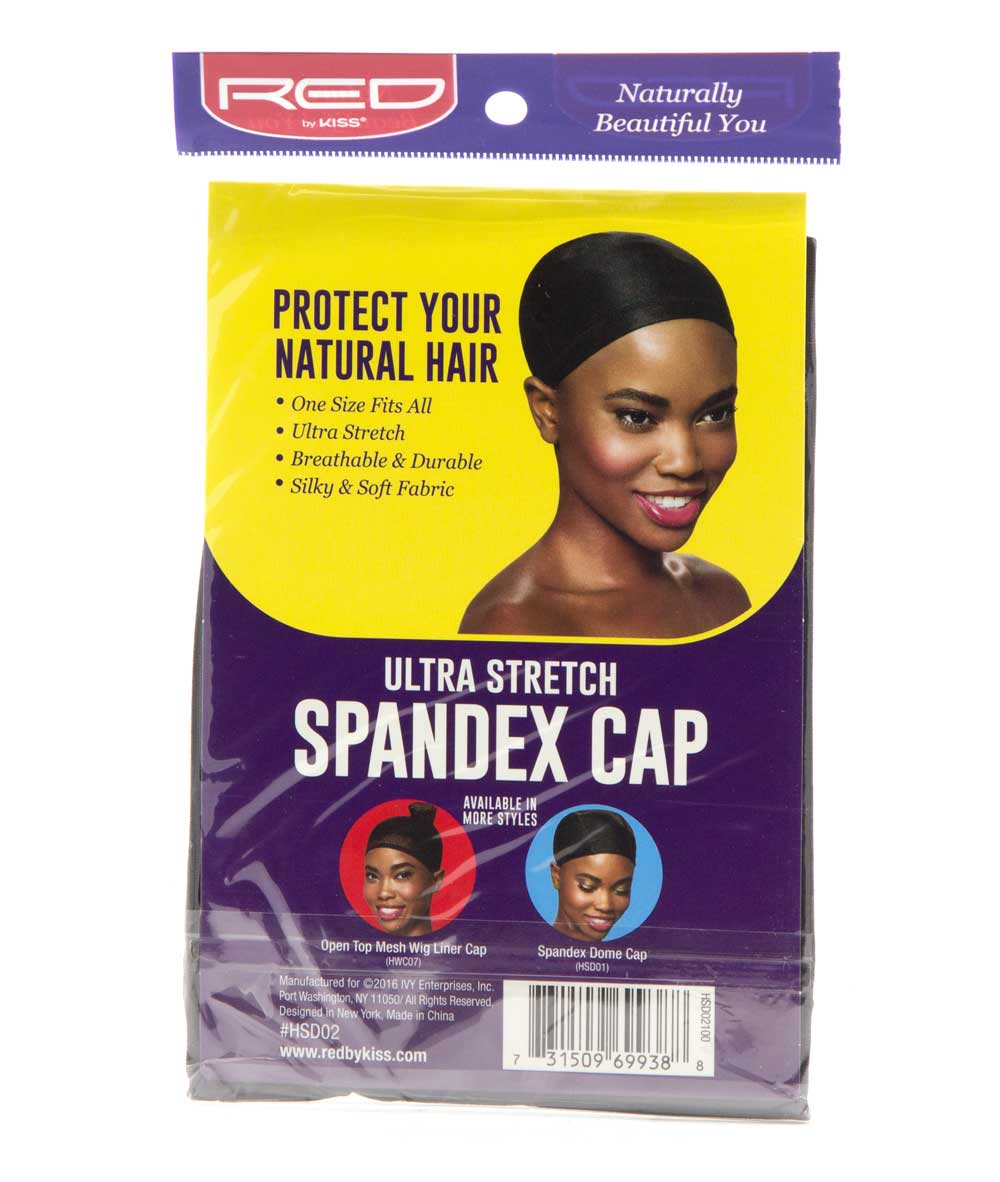 Red By Kiss Ultra Stretch Spandex Cap #Hsd02 [Black], ACCESSORIES JEWELRY FASHION - Cloré Beauty