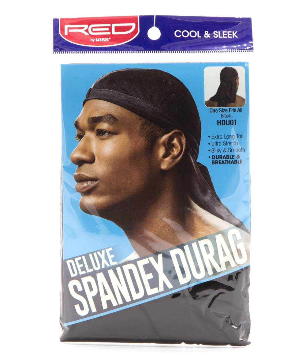 Red By Kiss Deluxe Spandex Durag #Hdu01 [Black]