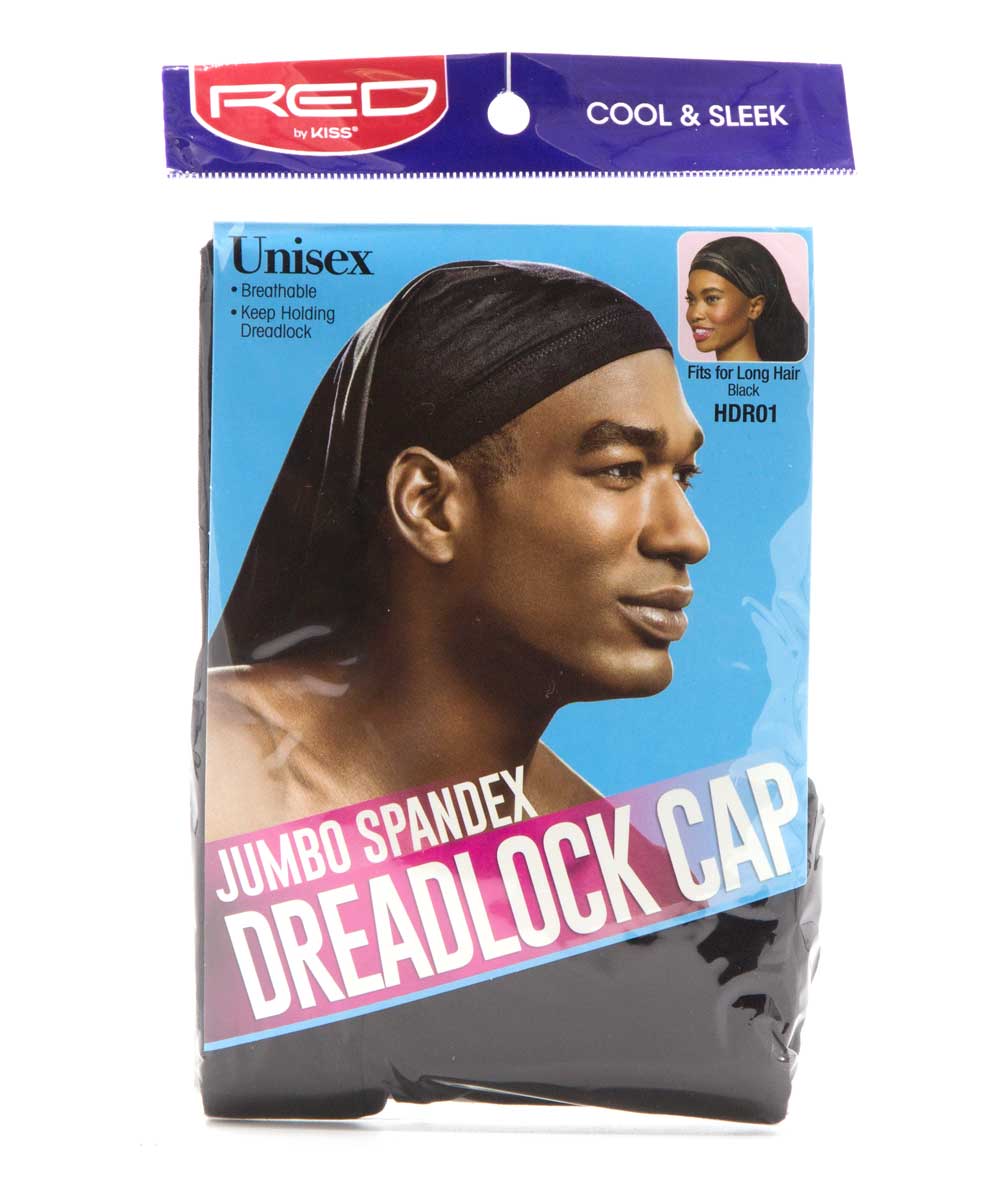 Red By Kiss Jumbo Spandex Dreadlock Cap #Hdr01 [Black], ACCESSORIES JEWELRY FASHION - Cloré Beauty