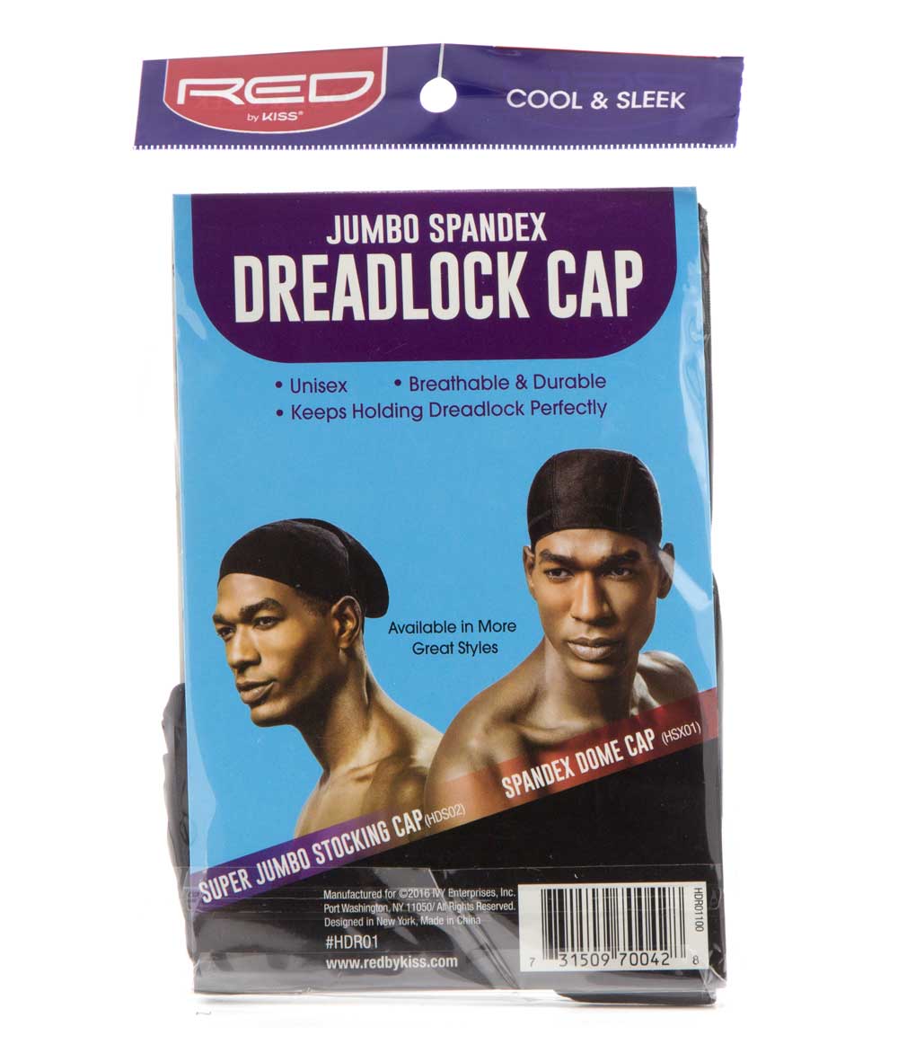 Red By Kiss Jumbo Spandex Dreadlock Cap #Hdr01 [Black], ACCESSORIES JEWELRY FASHION - Cloré Beauty