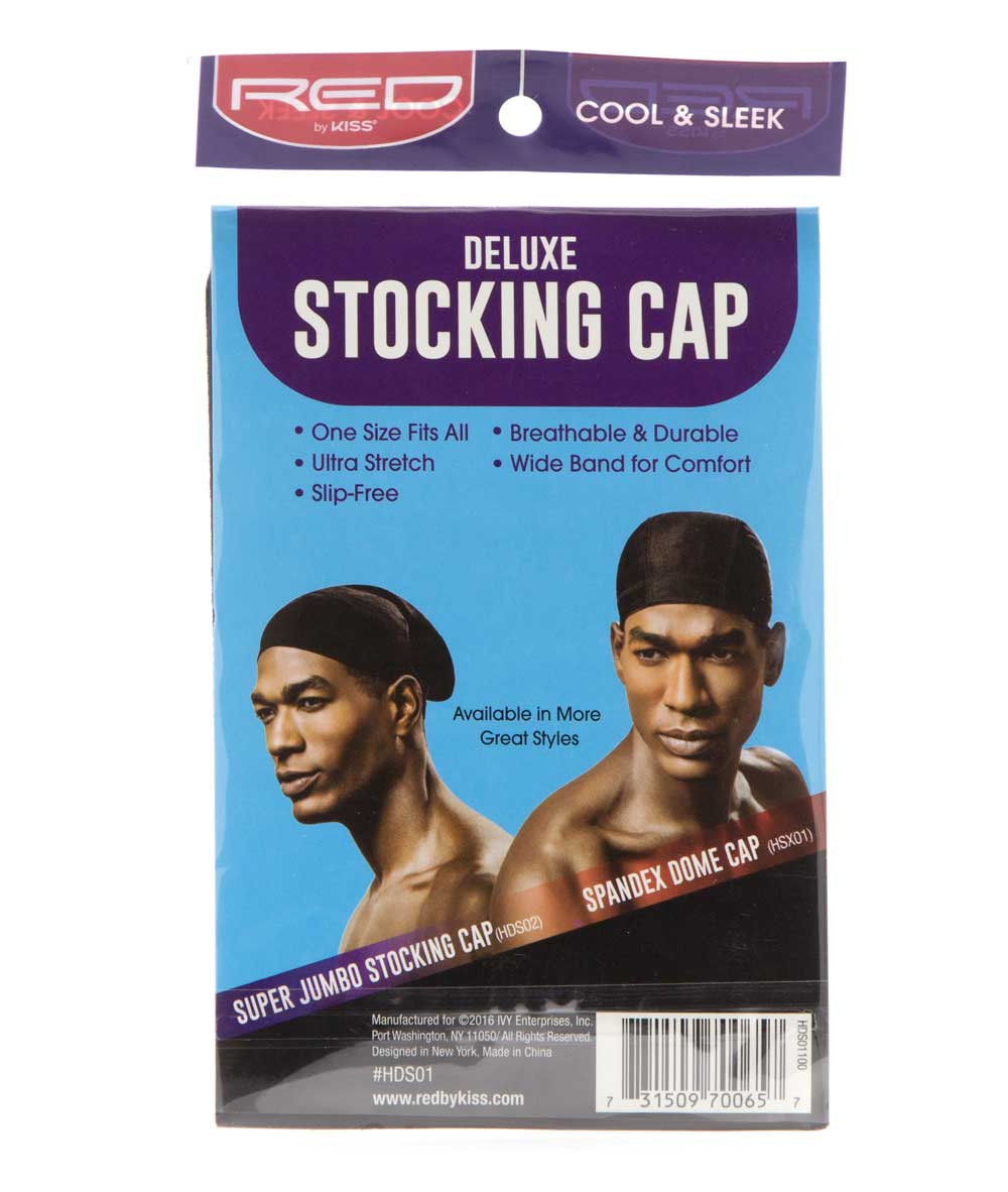 Red By Kiss Deluxe Stocking Cap 2 Caps #Hds01 [Black], ACCESSORIES JEWELRY FASHION - Cloré Beauty