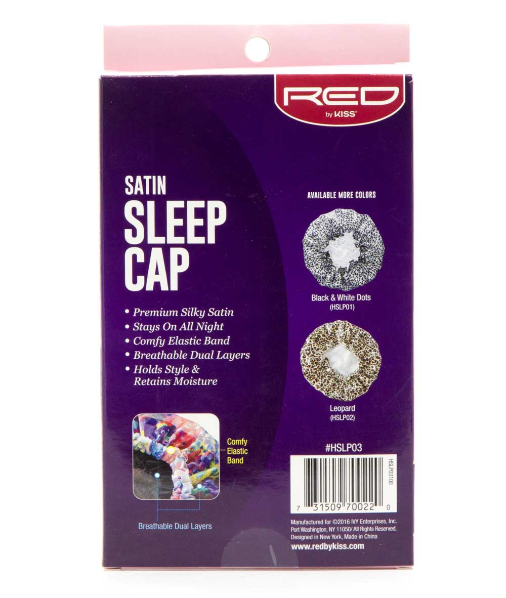 Red By Kiss Premium X-Large Satin Sleep Cap #Hslp03 [Floral], Accessory - Cloré Beauty