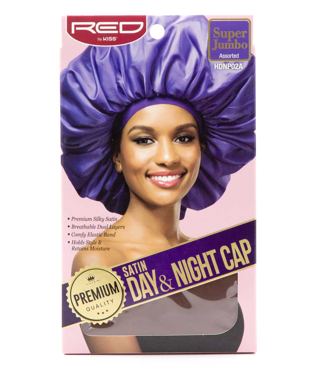 Red By Kiss Premium Super Jumbo Satin Day & Night Cap #Hdnp02A [Assorted], Accessory - Cloré Beauty