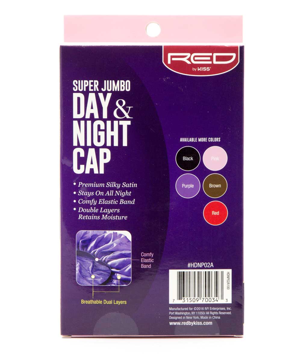 Red By Kiss Premium Super Jumbo Satin Day & Night Cap #Hdnp02A [Assorted], Accessory - Cloré Beauty