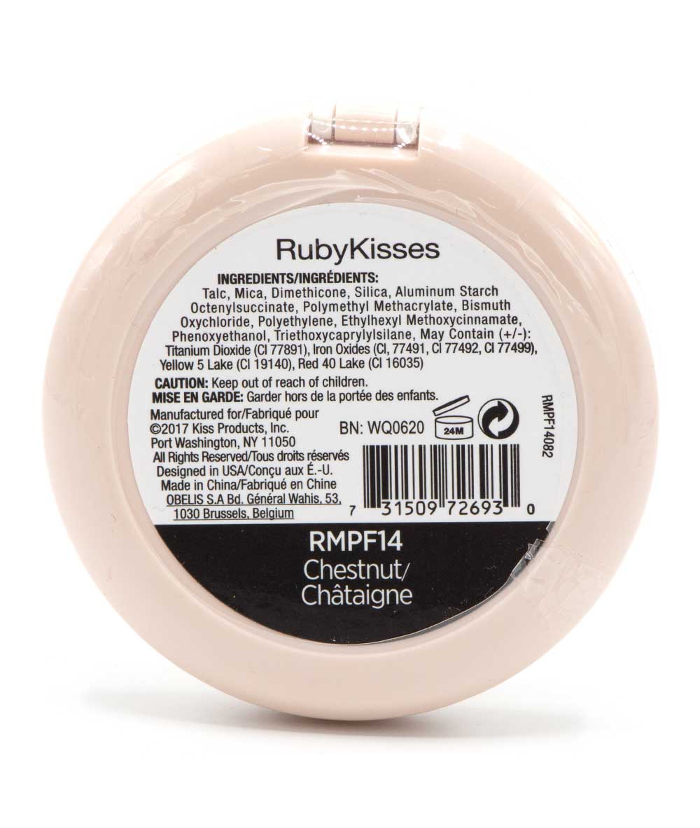 Ruby Kisses Never Touch Up Matte Finish Powder Foundation 10 G #Rmpf