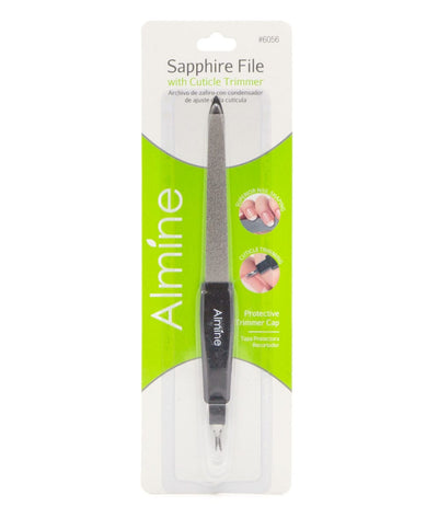 Almine Sapphire File With Cuticle Trimmer #6056