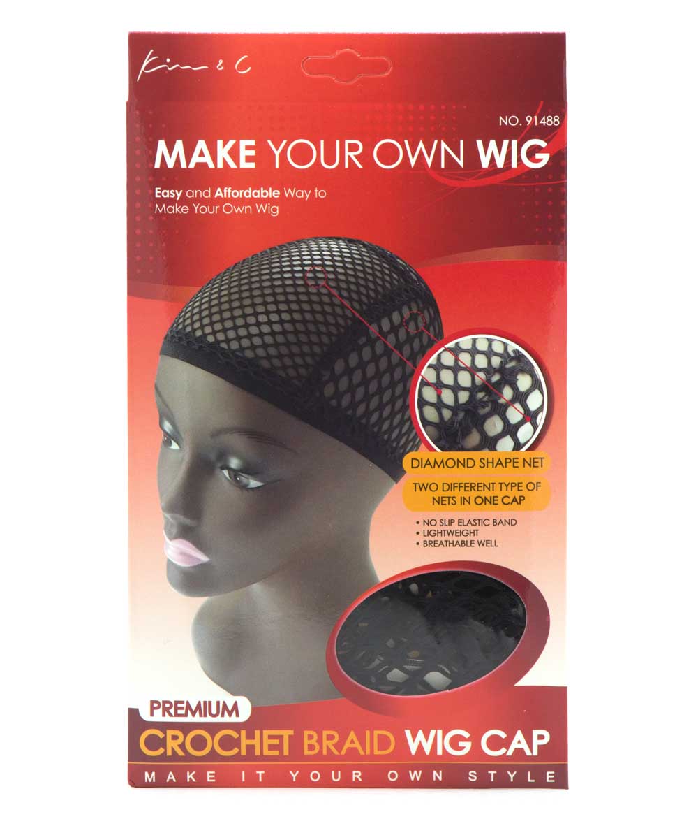Kim & C Make Your Own Wig Premium Crochet Braid Wig Cap #91488, ACCESSORIES JEWELRY FASHION - Cloré Beauty