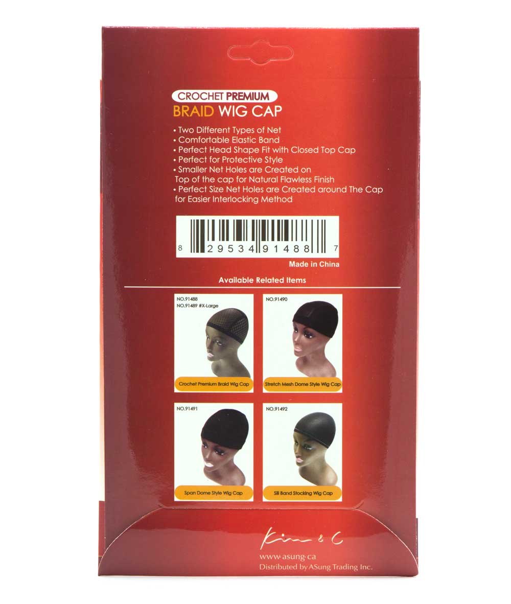 Kim & C Make Your Own Wig Premium Crochet Braid Wig Cap #91488, ACCESSORIES JEWELRY FASHION - Cloré Beauty