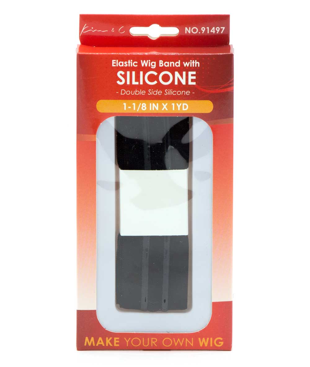 Kim & C Make Your Own Wig Elastic Wig Band With Silicone [Double Side Silicone] [1-1/8 inch X 1Yd] #91497, ACCESSORIES JEWELRY FASHION - Cloré Beauty