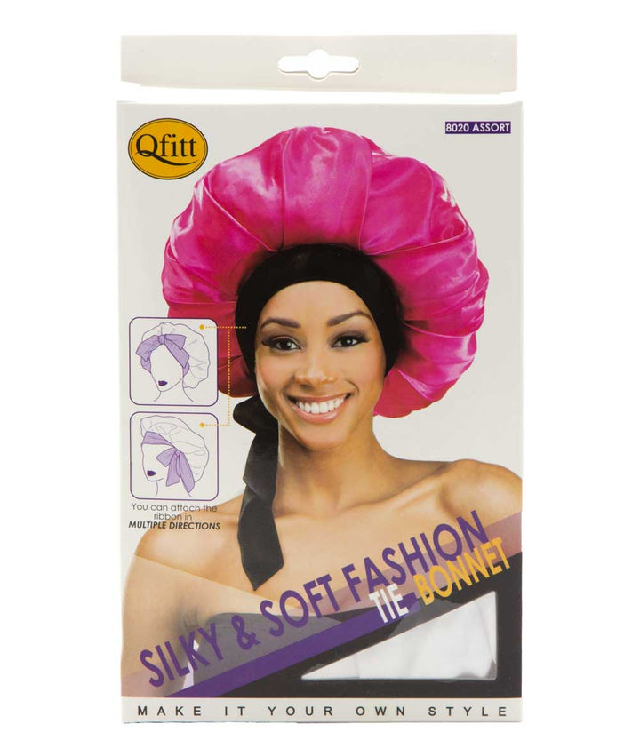 M&M Qfitt Silky & Soft Fashion Tie Bonnet