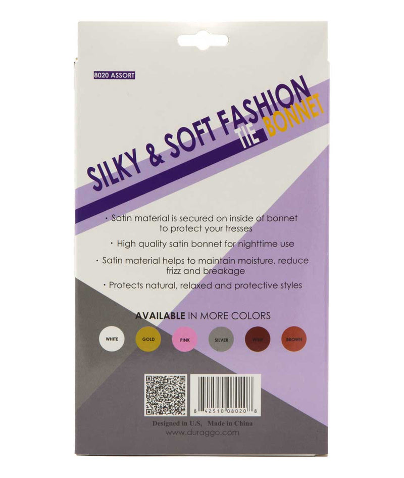 M&M Qfitt Silky & Soft Fashion Tie Bonnet