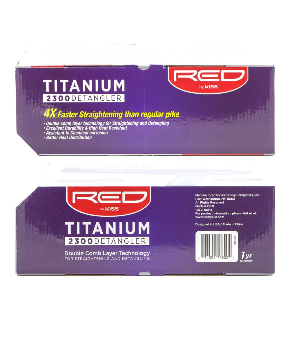 Red By Kiss Titanium 2300 Detangler Blow Dryer - Hair Tools at