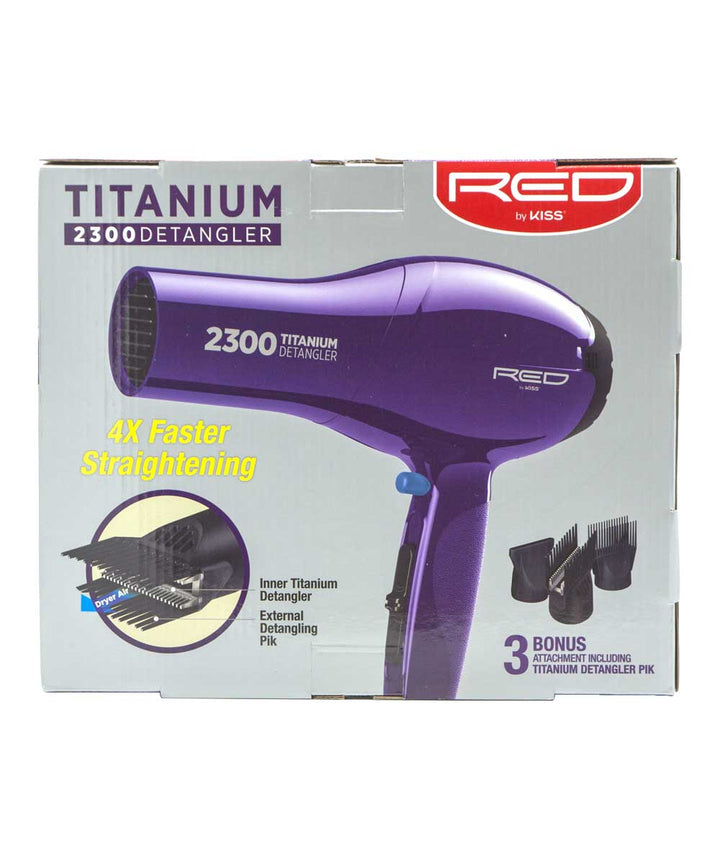 Red By Kiss Titanium 2300 Detangler Blow Dryer #Bd11