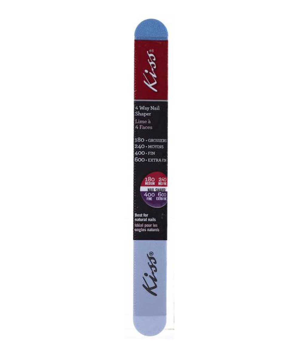 Kiss New York 4-Way Nail Shaper #F101N [Medium/Medium-Fine], COSMETICS MAKEUP - Cloré Beauty