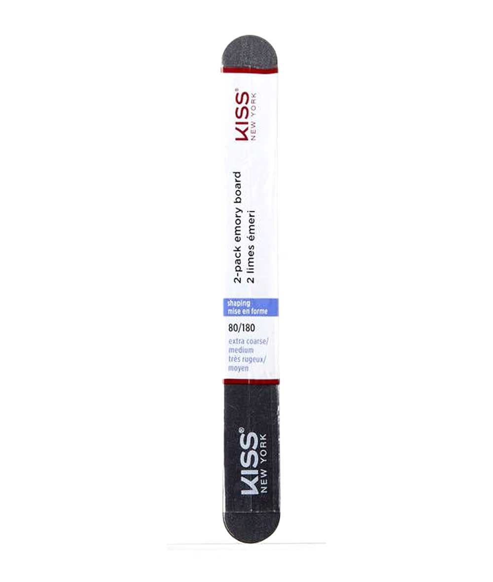 Kiss New York 2-Pack Emory Board #F232 [Extra Coarse/Medium], Cosmetics - Cloré Beauty