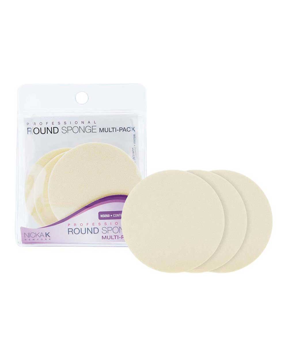 Nicka K Round Sponge Multi-Pack 3PCS #Ns050, COSMETICS MAKEUP - Cloré Beauty