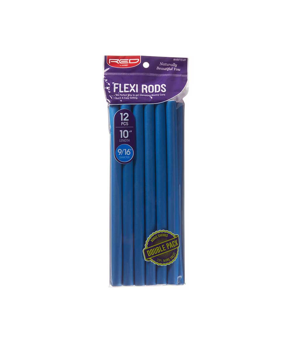 Flexi Rods Pvc Red By Kiss Flexi Rods Value Pack - Hair Tools at Cloré Beauty