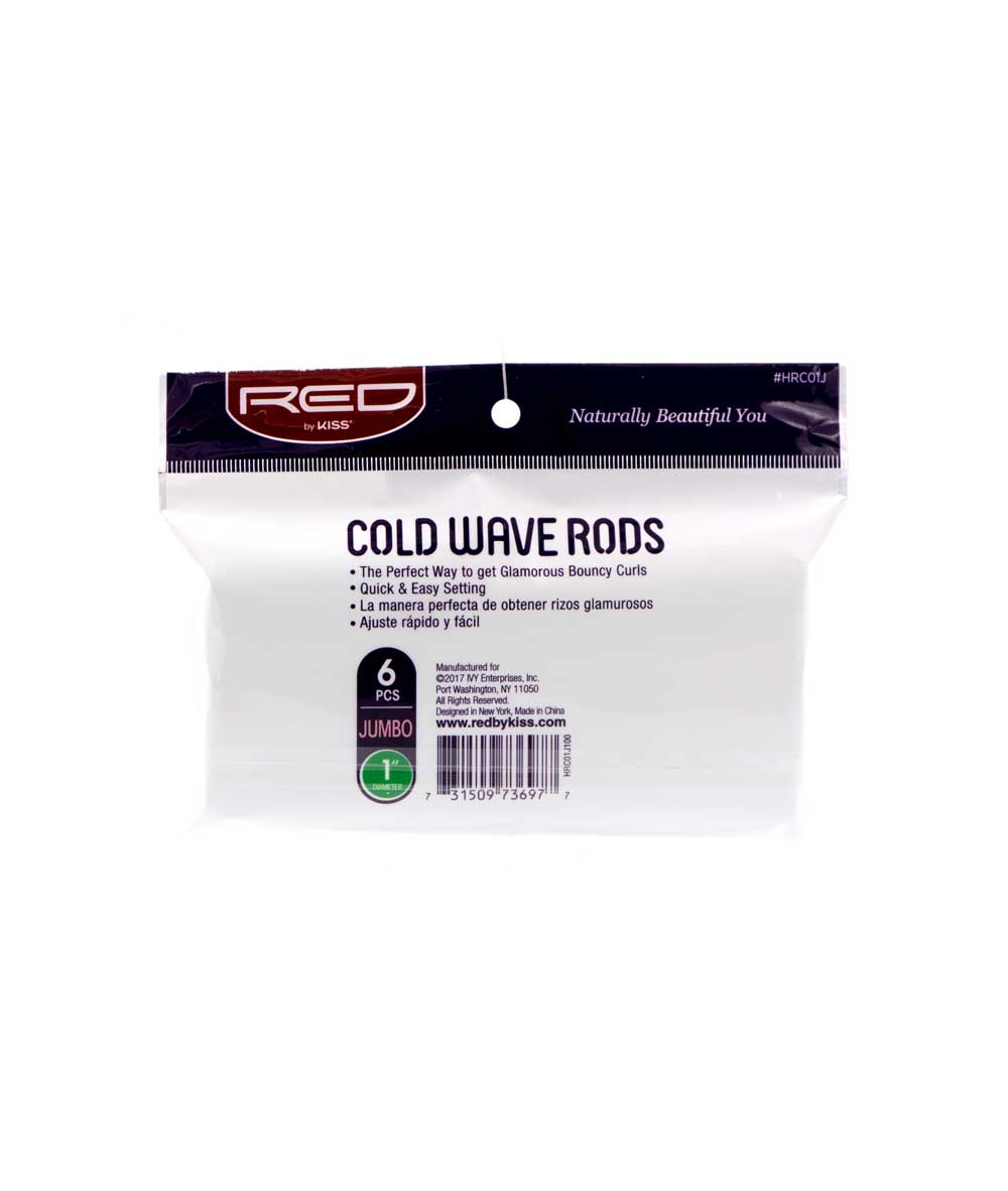 Red By Kiss Cold Wave Rods Jumbo 1" 6 PCS #Hrc01J, Hair Tools - Cloré Beauty