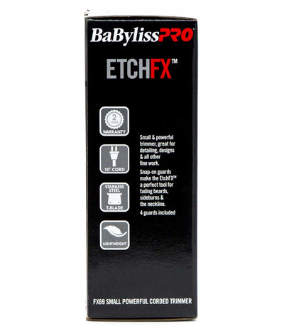 Babyliss Pro Etchfx Fx69 Small Powerful Corded Trimmer #Fx69