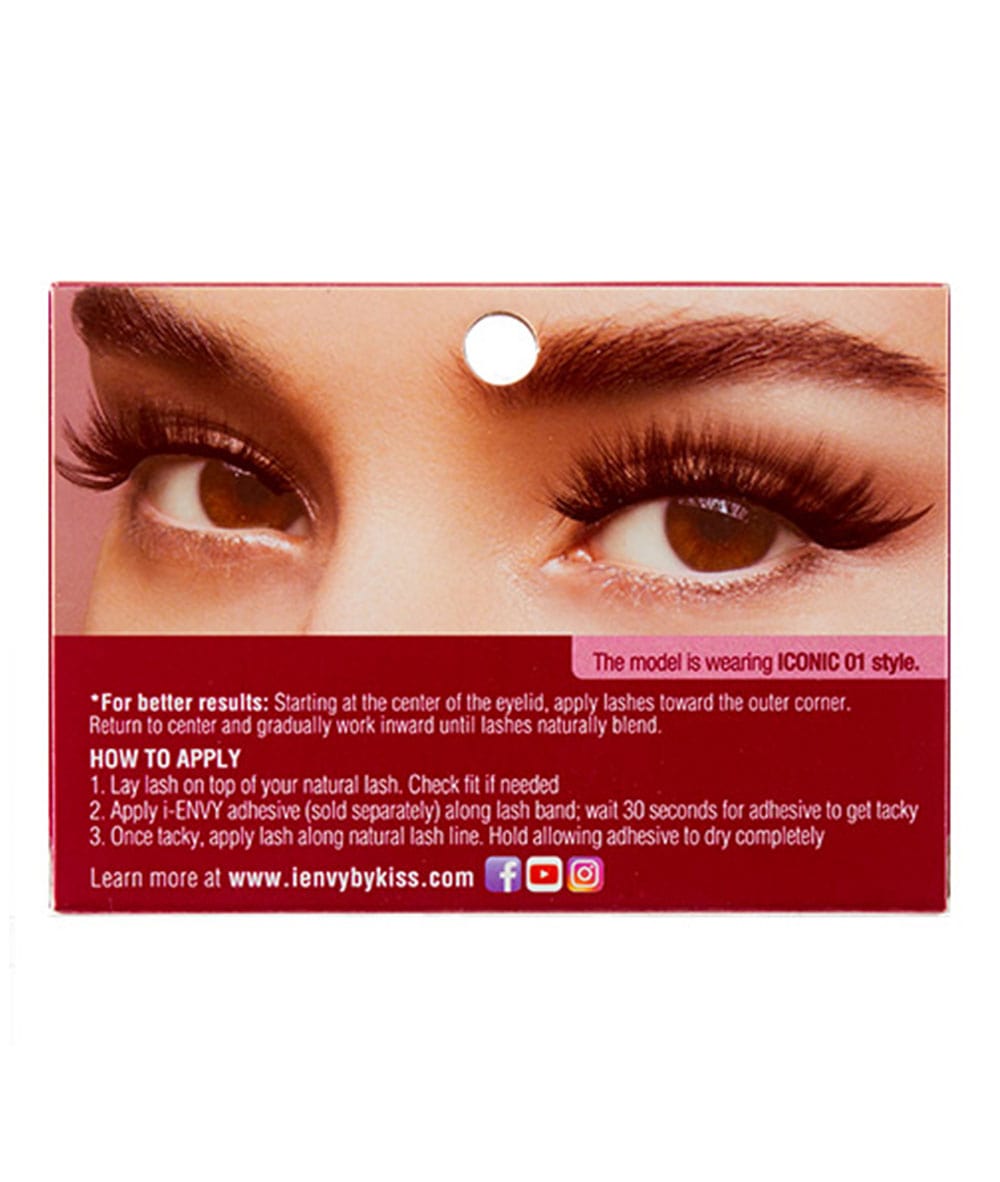 Kiss I-Envy Iconic Eyelashes #Kpei01 [Chic Iconic 01], COSMETICS MAKEUP - Cloré Beauty