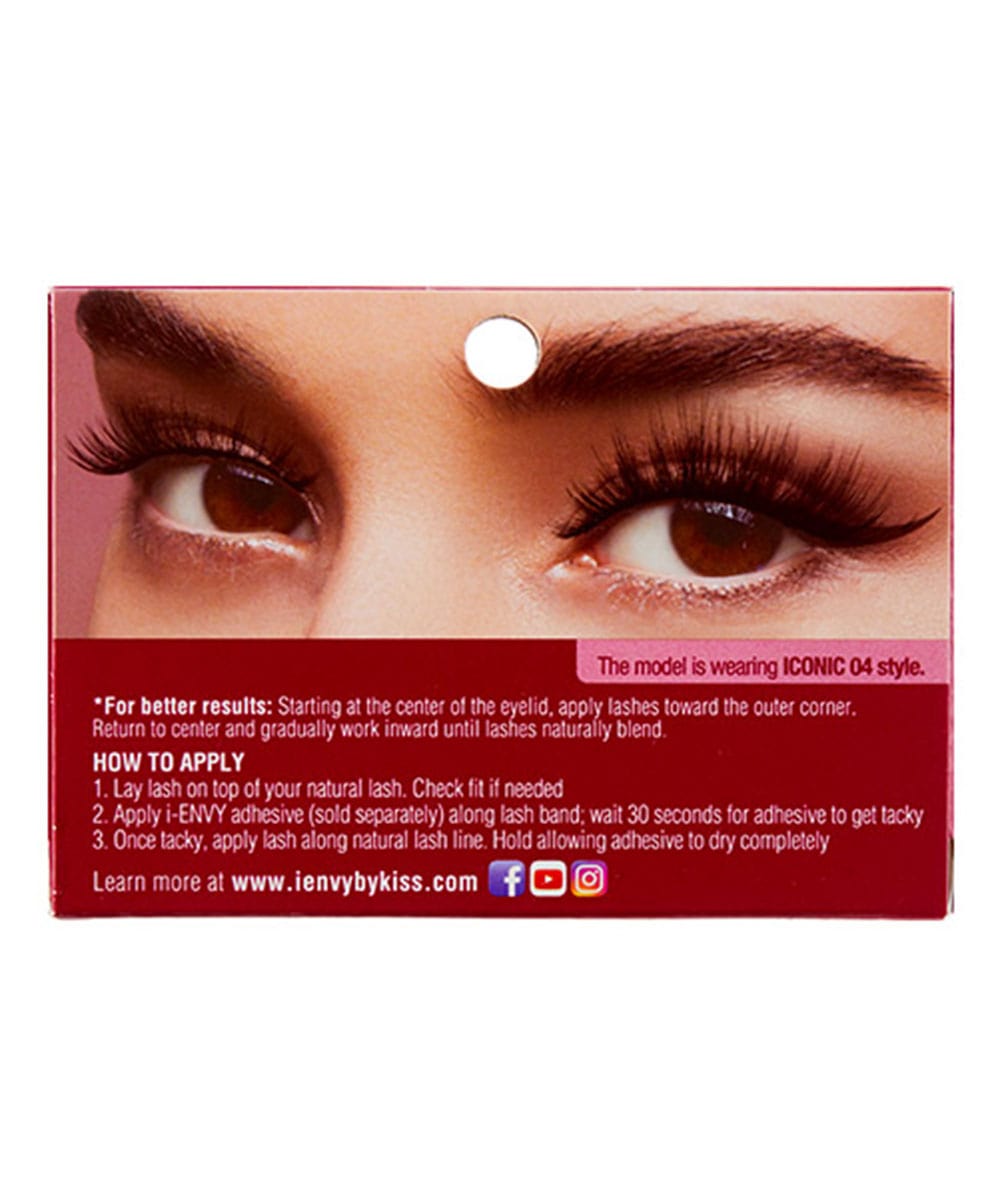Kiss I-Envy Iconic Eyelashes #Kpei04 [Chic Iconic 04], Cosmetics - Cloré Beauty