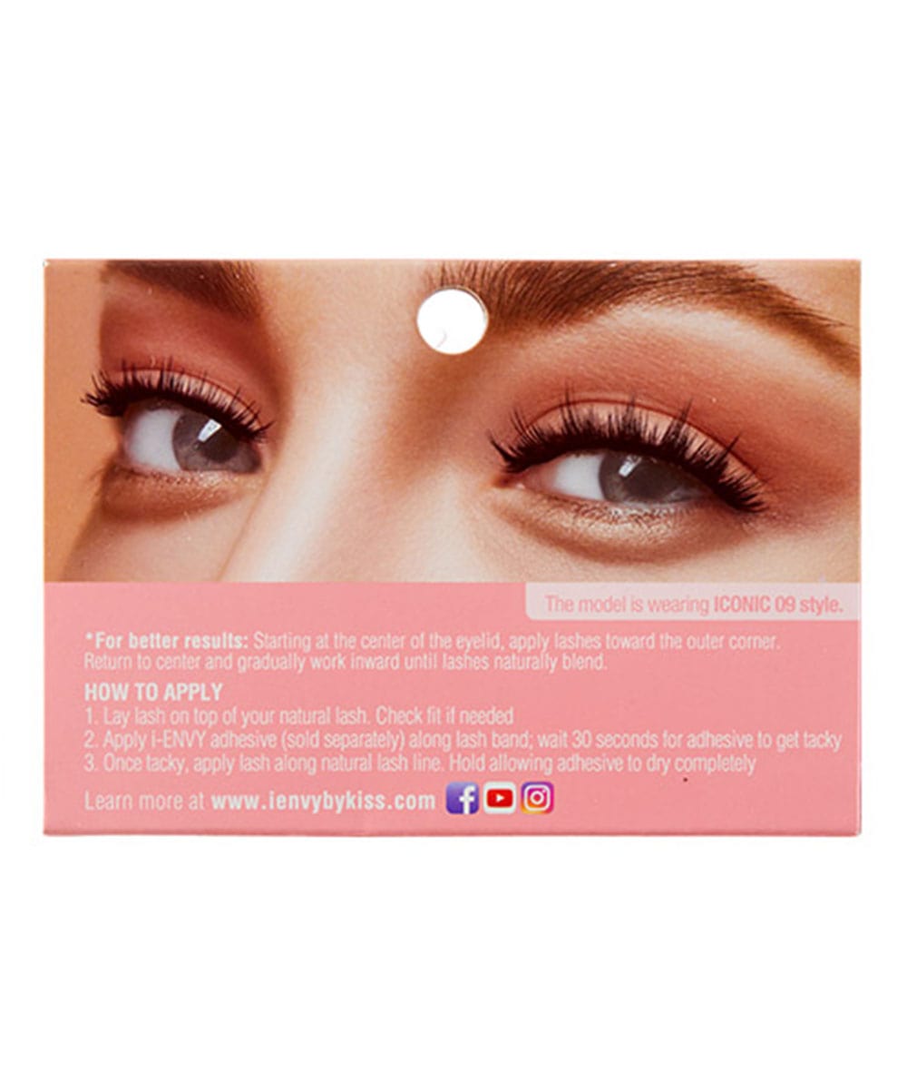 Kiss I-Envy Iconic Eyelashes #Kpei09 [Natural Icon09], Cosmetics - Cloré Beauty