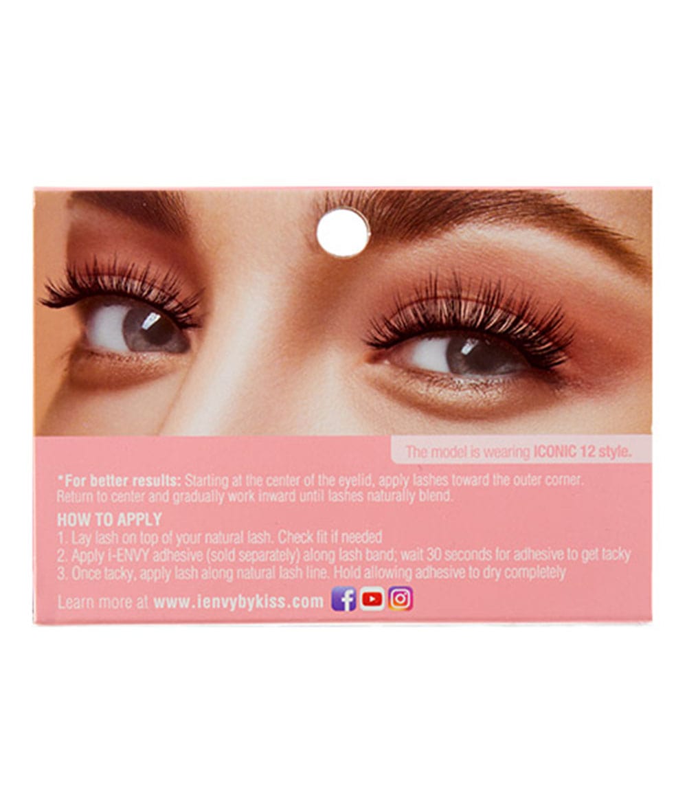 Kiss I-Envy Iconic Eyelashes #Kpei12 [Natural Icon12], COSMETICS MAKEUP - Cloré Beauty