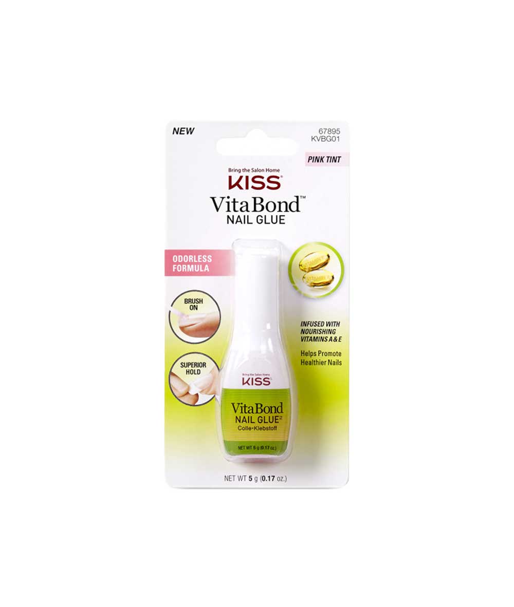 Kiss Vitabond Nail Glue 0.5 G #KvBG01 [Pink Tint]