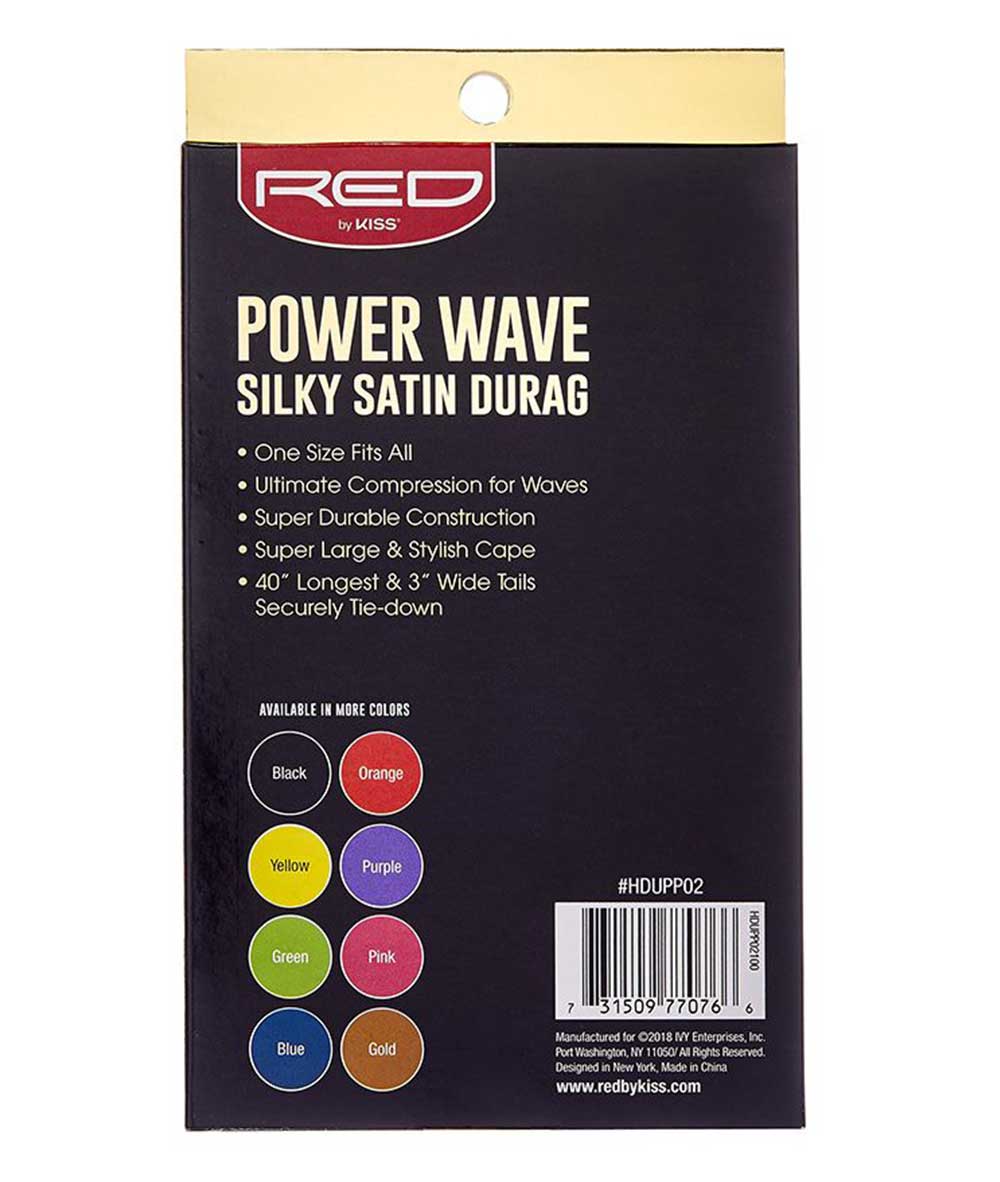 Red By Kiss Power Wave Silky Satin Durag #Hd