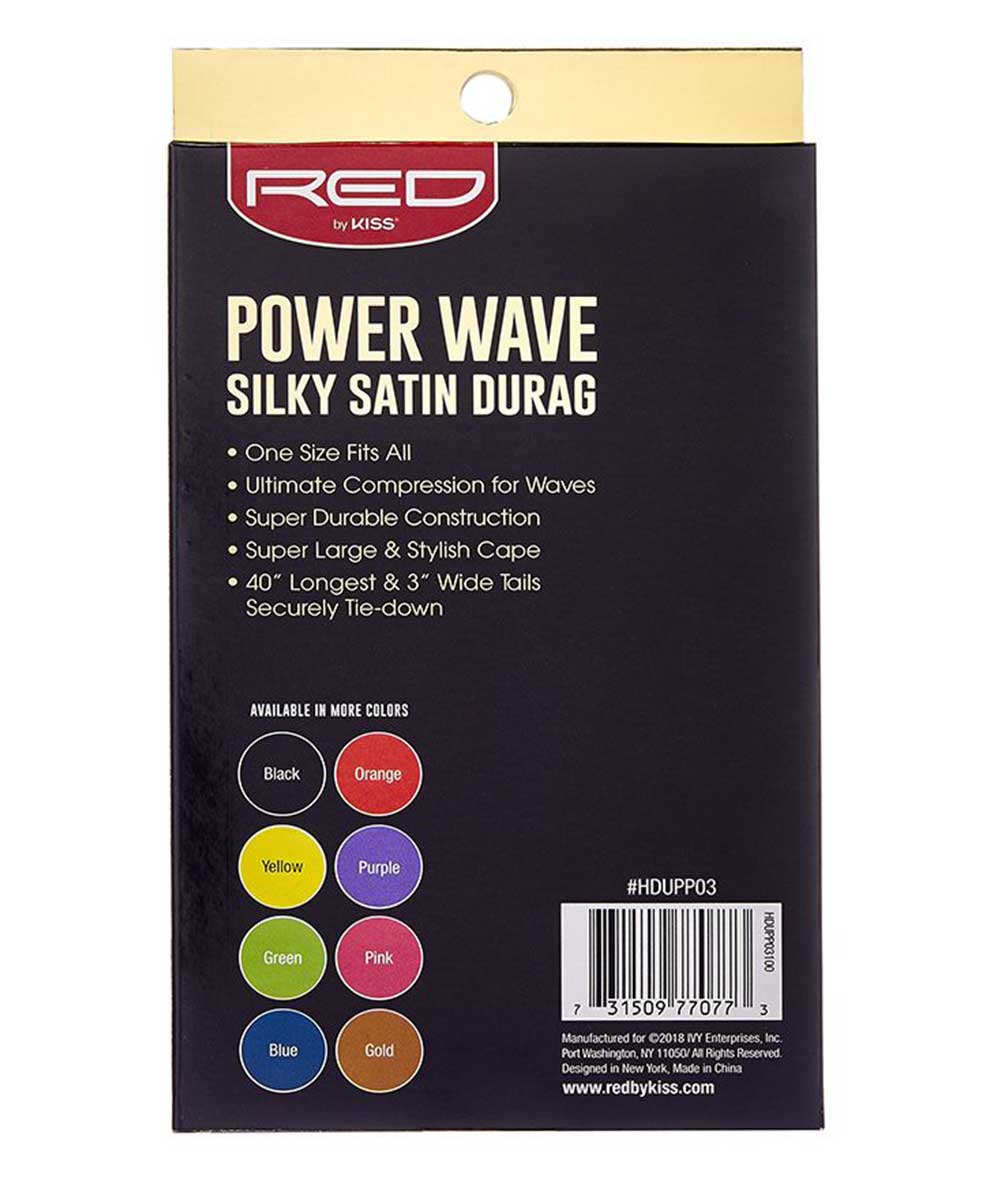 Red By Kiss Power Wave Silky Satin Durag #Hd