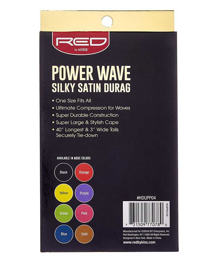 Red By Kiss Power Wave Silky Satin Durag #Hd