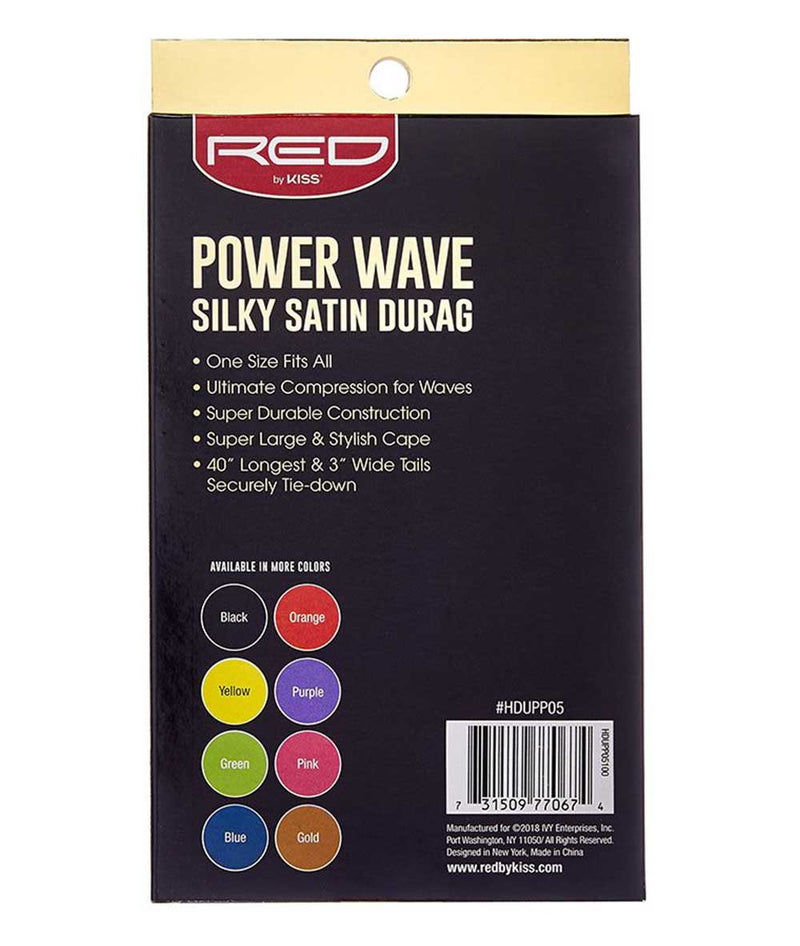 Red By Kiss Power Wave Silky Satin Durag 