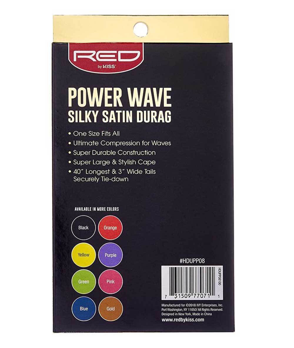 Red By Kiss Power Wave Silky Satin Durag #Hd, ACCESSORIES JEWELRY FASHION - Cloré Beauty
