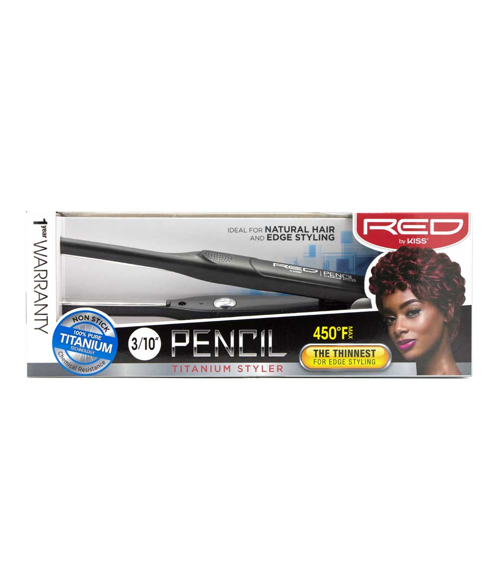 Red By Kiss Pencil Titanium Styler [3/10 inch] #Fits030, HAIR STYLING TOOLS - Cloré Beauty
