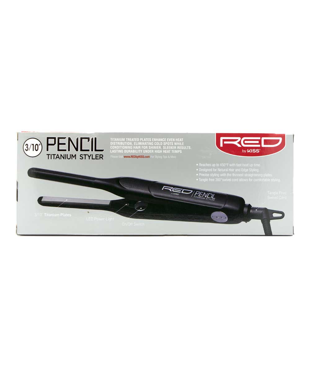 Red By Kiss Pencil Titanium Styler [3/10 inch] #Fits030, HAIR STYLING TOOLS - Cloré Beauty
