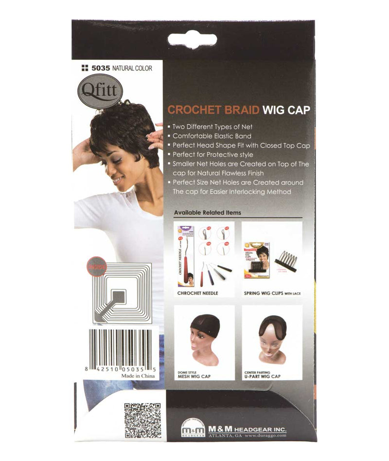 M&M Qfitt Micro Crochet Braid Wig Cap 