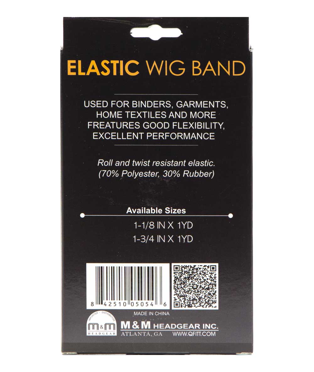 M&M Qfitt Elastic Wig Band [1-3/4" X 1Yd] #5054 [Natural], Accessory - Cloré Beauty