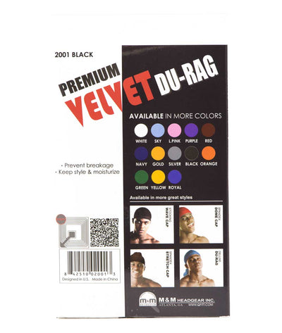 M&M King.J Premium Velvet Du-Rag
