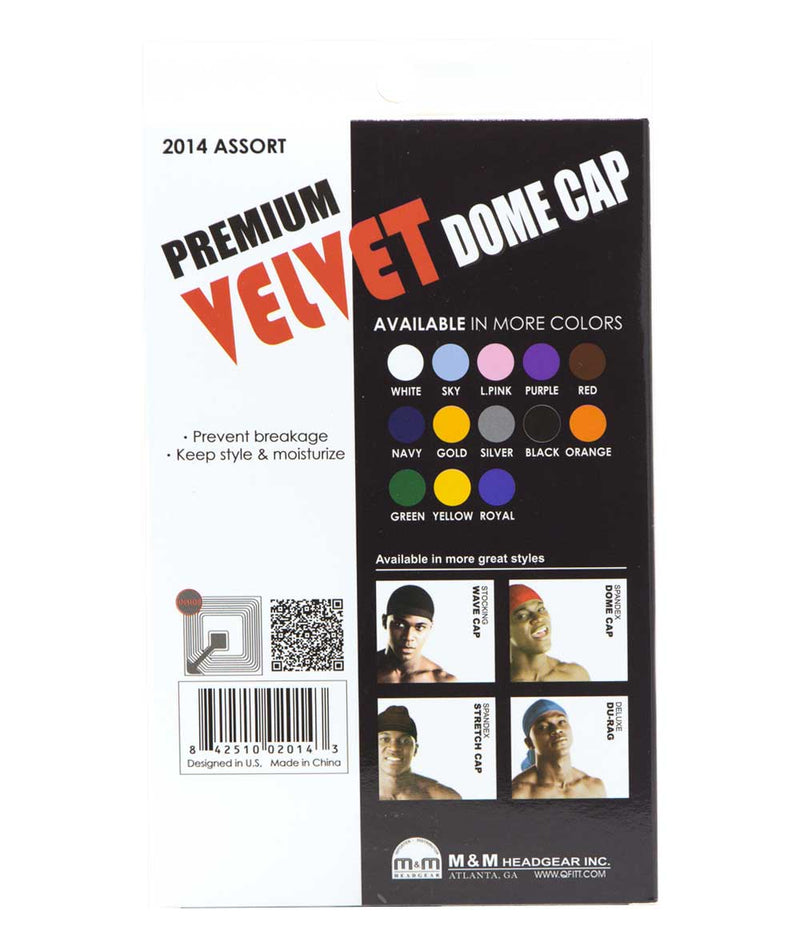 M&M King.J Premium Velvet Dome Cap 