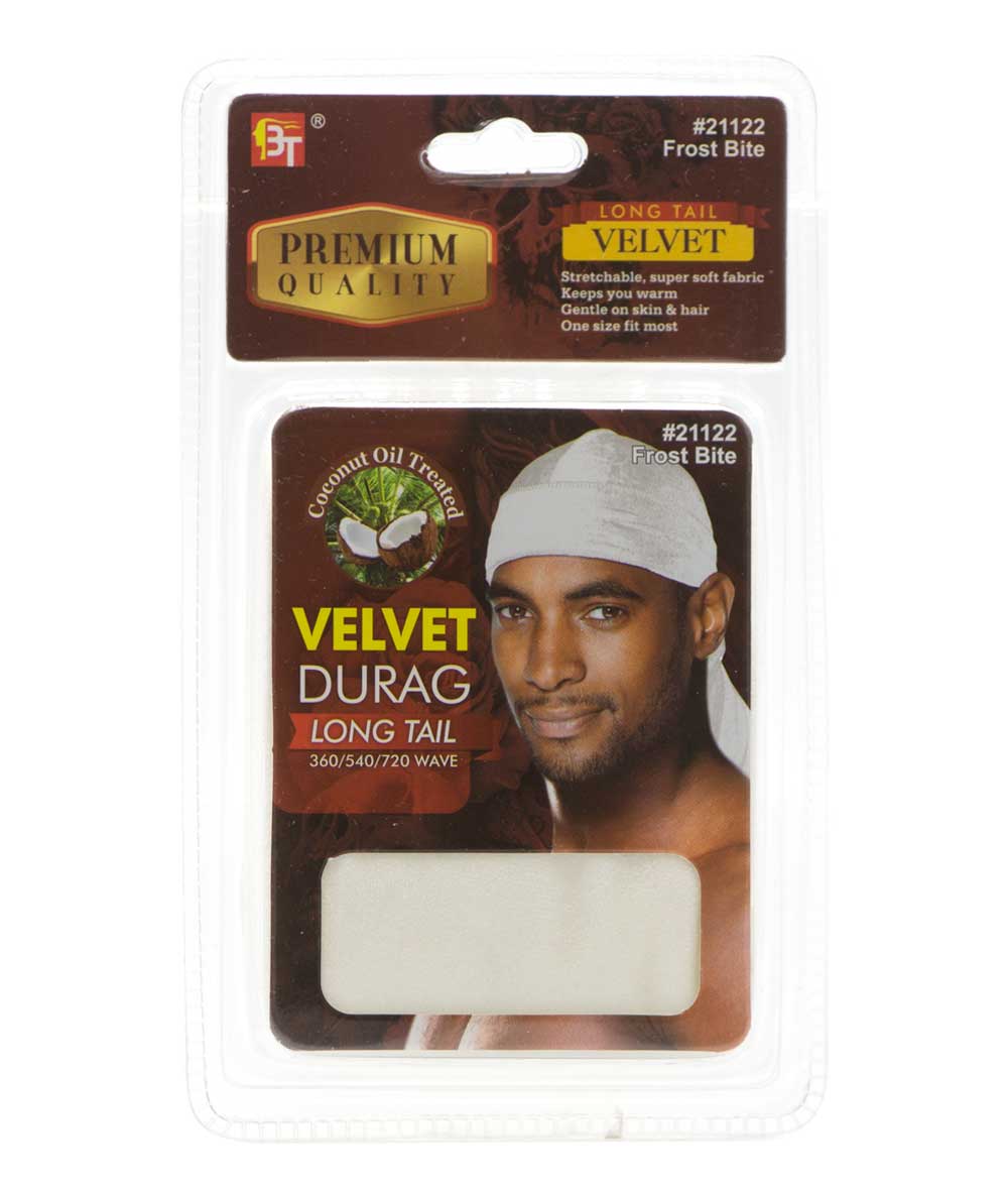 Beauty Town Coconut Oil Treated Velvet Durag Long Tail