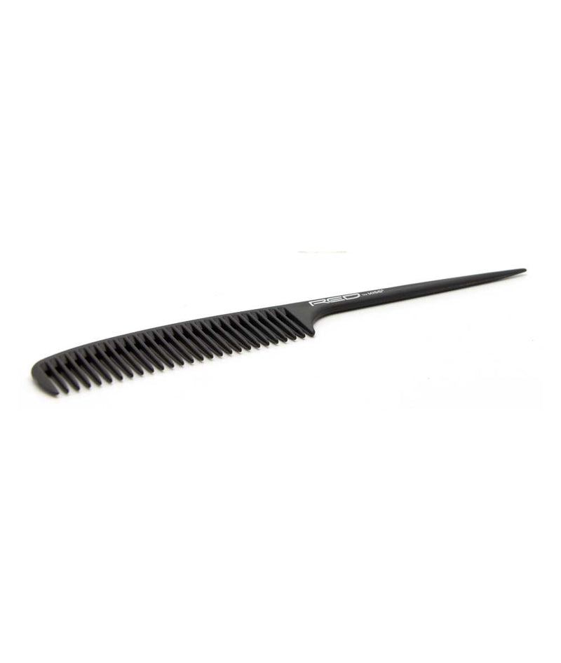 Red By Kiss Carbon Fiber Wide Teeth Rat Tail Comb 