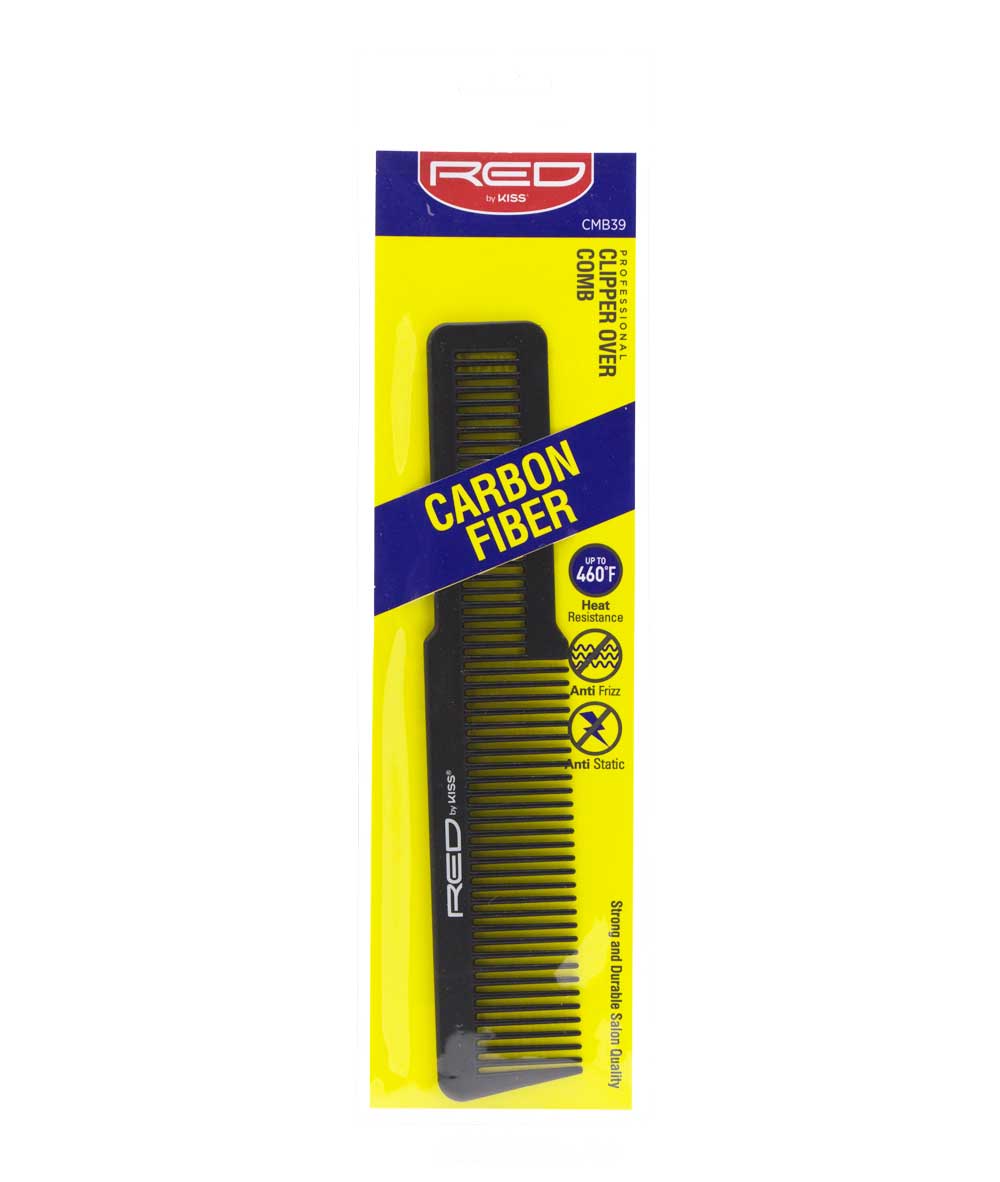 Red By Kiss Carbon Fiber Clipper Over Comb #Cmb39, HAIR STYLING TOOLS - Cloré Beauty