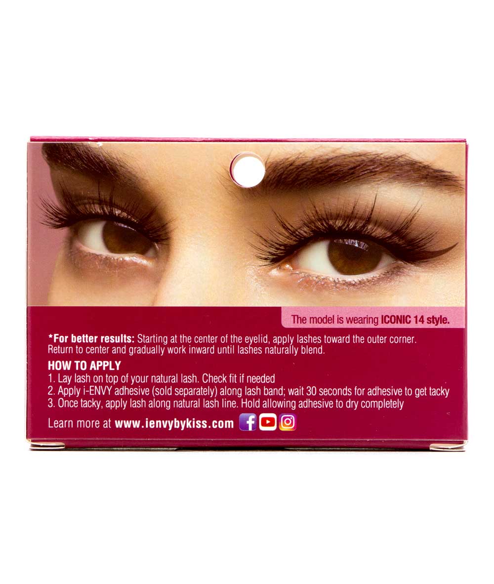 Kiss I-Envy Iconic Eyelashes #Kpei14 [Chic Icon 14], COSMETICS MAKEUP - Cloré Beauty