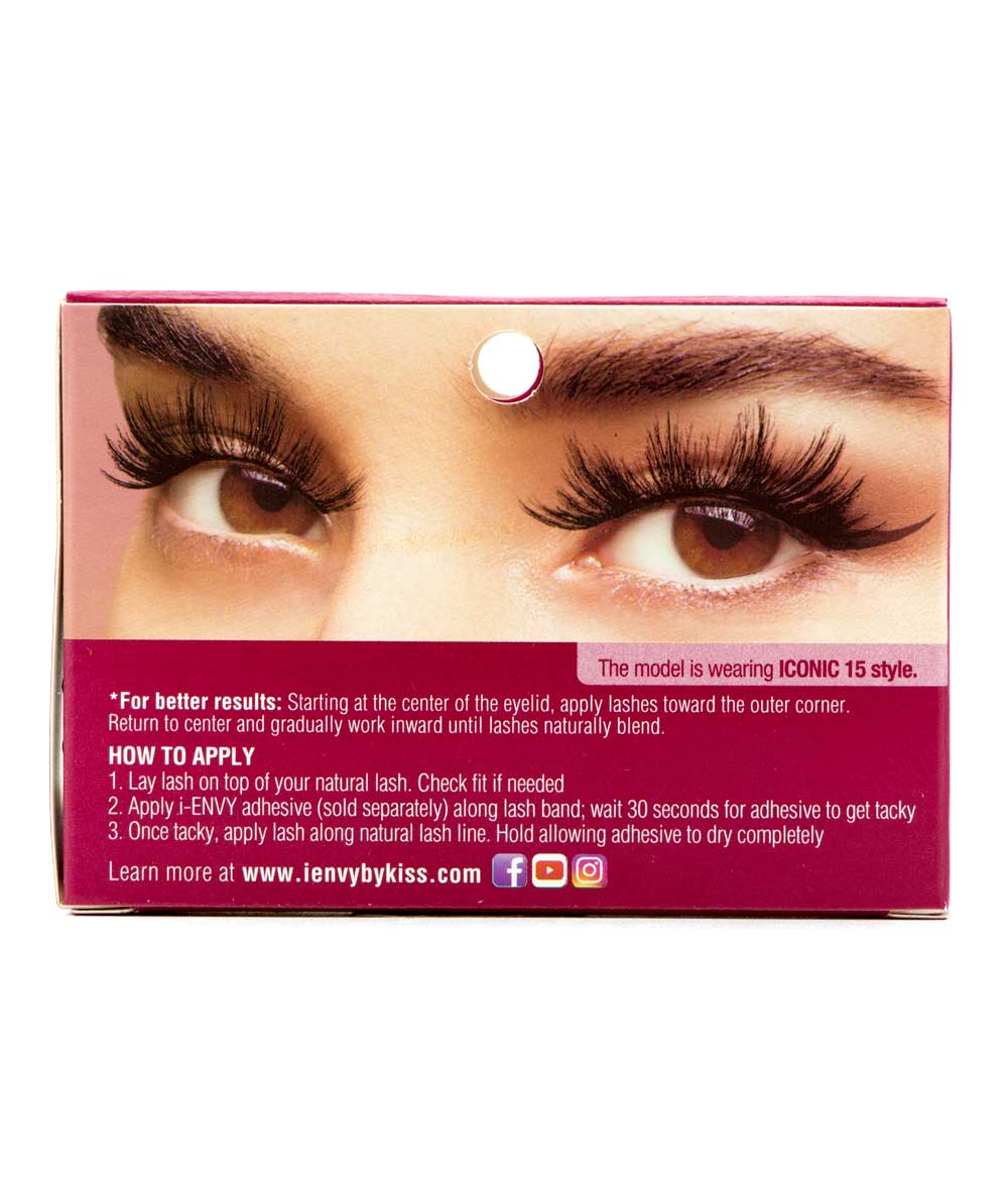 Kiss I-Envy Iconic Eyelashes #Kpei15 [Chic Icon 15], COSMETICS MAKEUP - Cloré Beauty