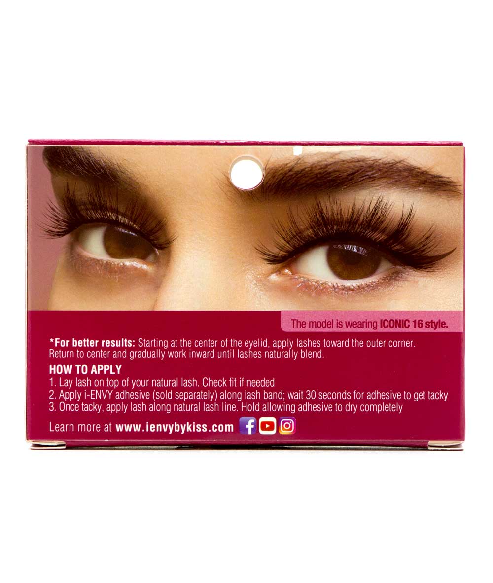 Kiss I-Envy Iconic Eyelashes #Kpei16 [Chic Icon 16], Cosmetics - Cloré Beauty